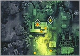 Intel #3: ukryty został na dachu hangaru, w którym zaparkowany jest ostatni czołg do zaminowania (w pobliżu poszukiwanego przedmiotu kręcić się będą dwaj strażnicy, miej na nich oko) - Intel (2) | Sekrety SOCOM Polskie Siły Specjalne - SOCOM: Polskie Siły Specjalne - poradnik do gry