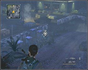 Ze szczytu wzniesienia powinieneś dostrzec wyznaczony punkt koło ogrodzenia bazy - Uninvited Guest | Opis przejścia SOCOM Polskie Siły Specjalne - SOCOM: Polskie Siły Specjalne - poradnik do gry