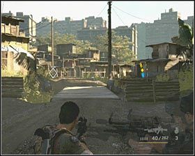 Następnie skieruj się drogą w stronę slumsów i pierwszych zabudowań - Means to an End | Opis przejścia SOCOM Polskie Siły Specjalne - SOCOM: Polskie Siły Specjalne - poradnik do gry
