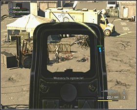 Idąc dalej, wcześniej przeskakując nad betonową zaporą, dotrzesz do punktu gdzie załączy się scenka przerywnikowa - First Strike | Opis przejścia SOCOM Polskie Siły Specjalne - SOCOM: Polskie Siły Specjalne - poradnik do gry