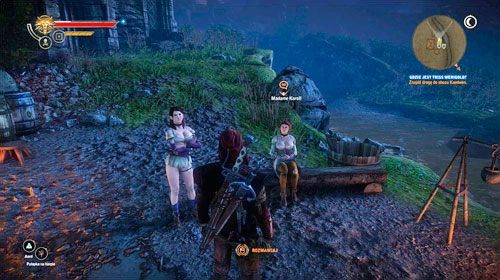 Jeśli postanowisz iść jaskinią udaj się do Madame Karoll na zachodzie (M19, 10) - Gdzie jest Triss Merigold? (kroki 8 - 10) | Akt 2 - Iorweth - zadania główne - Wiedźmin 2: Zabójcy Królów - poradnik do gry