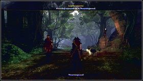 Gdy skończymy ulepszenia, wracamy do jaskini i biegniemy po świetlistym szlaku [1], aż do Morningwood [2] - Przywódcy i zwolennicy | Opis przejścia Fable 3 - Fable III - poradnik do gry