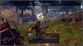 Świetlisty szlak zaprowadzi nas do zniszczonego wozu otoczonego bandytami [1] - Wioska Brightwall | Zadania poboczne Fable 3 - Fable III - poradnik do gry