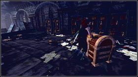 Gdy zabijemy wszystkie potwory [1], otwieramy skrzynię na końcu korytarza [2] i wracamy porozmawiać z Saulem - Wioska Brightwall | Zadania poboczne Fable 3 - Fable III - poradnik do gry