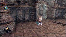 Po wejściu do Relikwiarza w Akademii [1], na pierwszym rozwidleniu skręć w prawo i podobnie zrób z drugiej strony kamiennego mostu - Złote Drzwi | Złote drzwi i klucze Fable 3 - Fable III - poradnik do gry