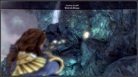 Wejdź do środka i biegnąc prosto, uważnie przyglądaj się lewej stronie jaskini [1] - Rynek Bowerstone; Millfields | Gnomy w Fable 3 - Fable III - poradnik do gry