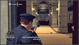 Upewnij się, że na zewnątrz sklepu nie ma przeciwników i podbiegnij do drzwi wejściowych od lewej strony - Case 2 - Armed and Dangerous | Główne śledztwa w LA Noire - L.A. Noire - poradnik do gry