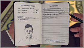 Trzecie pytanie to Location of Adrian Black (Miejsce pobytu Adriana Blacka) #1 - Case 5 - The Drivers Seat (2) | Główne śledztwa w LA Noire - L.A. Noire - poradnik do gry