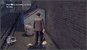 Teraz wybierz się w stronę alejki zlokalizowanej na lewo od wejścia do baru #1 - Case 6 - A Marriage Made in Heaven (1) | Główne śledztwa w LA Noire - L.A. Noire - poradnik do gry