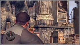 Zauważ, że wykonanie opisanej powyżej akcji doprowadziło do zawalenia się części planu filmowego #1, zabijając tym samym resztę wrogów - Case 7 - A Fallen Idol (3) | Główne śledztwa w LA Noire - L.A. Noire - poradnik do gry