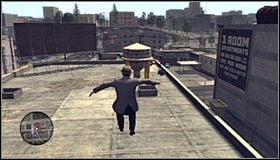 Skieruj się tu w lewo, a konkretnie w stronę drabinki, z której skorzysta uciekający Mendez - Case 8 - The Red Lipstick Murder (3) | Główne śledztwa w LA Noire - L.A. Noire - poradnik do gry