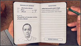 Możesz już powrócić do pokoju, w którym przebywa Michelle Moller #1 i po poinformowaniu jej o przykrym fakcie śmierci matki przystąpić do pozyskania jej zeznania - Case 9 - The Golden Butterfly (1) | Główne śledztwa w LA Noire - L.A. Noire - poradnik do gry