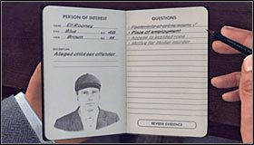 Pierwsze pytanie dla Rooneya to Footprints at crime scene (Ślady butów na miejscu zbrodni) #1 - Case 9 - The Golden Butterfly (3) | Główne śledztwa w LA Noire - L.A. Noire - poradnik do gry