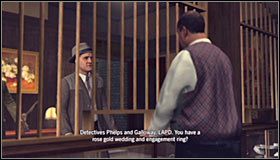 W pierwszej kolejności dobrze byłoby się zająć odwiedzeniem lombardu, tak więc skieruj się do radiowozu i zaplanuj podróż do lokacji [Pawnbroker - 348 S Main St - Case 12 - The Studio Secretary Murder (1) | Główne śledztwa w LA Noire - L.A. Noire - poradnik do gry