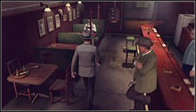 Na początek podejdź do mężczyzny siedzącego przy wejściu #1 - Case 12 - The Studio Secretary Murder (2) | Główne śledztwa w LA Noire - L.A. Noire - poradnik do gry