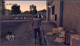 Kieruj się tu w linii prostej, przeskakując przez płot #1 i następnie skręcając w prawo - Case 12 - The Studio Secretary Murder (3) | Główne śledztwa w LA Noire - L.A. Noire - poradnik do gry