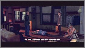 Skręć w prawo i udaj się do ostatniego apartamentu, do którego będą prowadziły otwarte drzwi #1 - Case 14 - The Black Caesar (1) | Główne śledztwa w LA Noire - L.A. Noire - poradnik do gry