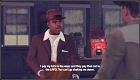 Po znalezieniu się wewnątrz budynku skorzystaj ze schodów w celu dotarcia na pierwsze piętro #1 - Case 14 - The Black Caesar (3) | Główne śledztwa w LA Noire - L.A. Noire - poradnik do gry