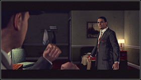 Już po kilku chwilach powinieneś usłyszeć krzyki dobiegające z jednego z pokojów hotelowych - Case 15 - The Set Up (2) | Główne śledztwa w LA Noire - L.A. Noire - poradnik do gry