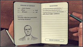 Kontynuuj przesłuchanie, zadając pytanie Arms stolen from Coolridge (Bronie skradzione z okrętu SS Coolridge) #1 - Case 16 - Manifest Destiny (2) | Główne śledztwa w LA Noire - L.A. Noire - poradnik do gry