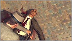 W kieszeni odnajdziesz notatnik z informacją na temat planowanego spotkania z Courtneyem Sheldonem #1 - Case 16 - Manifest Destiny (3) | Główne śledztwa w LA Noire - L.A. Noire - poradnik do gry