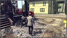 Eksplorację miejsca pożaru warto rozpocząć od przyjrzenia się wszystkim zwęglonym ciałom leżącym na trawniku #1 - Case 17 - The Gas Man (1) | Główne śledztwa w LA Noire - L.A. Noire - poradnik do gry