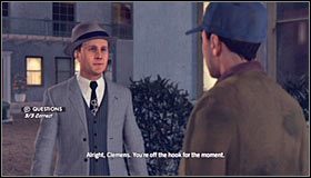 Rozmówca tym razem bardzo wyraźnie skłamie, twierdząc, że nie zna Ryana - Case 17 - The Gas Man (3) | Główne śledztwa w LA Noire - L.A. Noire - poradnik do gry