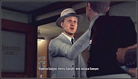 Na sam koniec gra postawi Cię przed analogicznym wyborem do poprzedniego przesłuchania #1 - Case 17 - The Gas Man (4) | Główne śledztwa w LA Noire - L.A. Noire - poradnik do gry