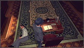 Teraz obejrzyj prawy przedmiot #1, a mianowicie zdjęcie przedstawiające udziałowców funduszu - Case 20 - A Polite Invitation (3) | Główne śledztwa w LA Noire - L.A. Noire - poradnik do gry