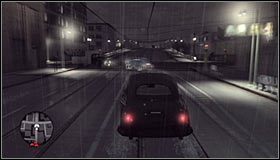 Już wkrótce dotrzecie do nowej blokady i w tym przypadku musisz przejechać ścieżką wyznaczoną przez Kelso, czyli między ciężarówkami #1 - Case 21 - A Different Kind of War (2) | Główne śledztwa w LA Noire - L.A. Noire - poradnik do gry