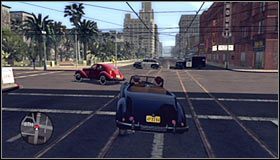 Wyjedź z parkingu i skręć w lewo, ruszając w pościg za bandytami #1 - Shoo-Shoo Bandits; Hotel Bandits | Przestępstwa w LA Noire - L.A. Noire - poradnik do gry