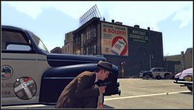 Po dotarciu na miejsce gra automatycznie wyświetli scenkę przerywnikową, z której dowiesz się o przeciwnikach, którzy bronią się na dachu budynku i wzięli funkcjonariusza na zakładnika #1 - Death from Above | Przestępstwa w LA Noire - L.A. Noire - poradnik do gry