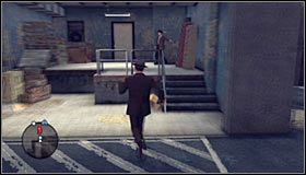 Skręć w boczną alejkę #1 i po kilku chwilach ponownie w prawo, a wkrótce znajdziesz się na tyłach lombardu #2 - Pawnshop Holdup; Boxing Clever | Przestępstwa w LA Noire - L.A. Noire - poradnik do gry