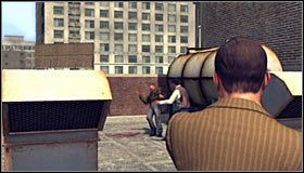 Po znalezieniu się na pierwszym piętrze podbiegnij kawałek do przodu i skręć w prawo, korzystając z kolejnych schodów #1 - Pawnshop Holdup; Boxing Clever | Przestępstwa w LA Noire - L.A. Noire - poradnik do gry