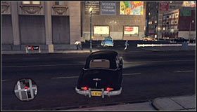 Skoncentruj się na unikaniu zderzeń z okolicznymi ścianami #1, gdyż mogą one całkowicie zatrzymać sterowany radiowóz - Theater Robbery | Przestępstwa w LA Noire - L.A. Noire - poradnik do gry