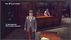 Po dotarciu na miejsce gra automatycznie wyświetli scenkę przerywnikową, w trakcie której poproszony zostaniesz o śledzenie osoby podejrzanej o ustawianie wyścigów konnych #1 - Against the Odds | Przestępstwa w LA Noire - L.A. Noire - poradnik do gry