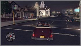 Przygotuj się do wykonania skrętu w prawo #1 i przejechania między budynkami - Camera Obscura | Przestępstwa w LA Noire - L.A. Noire - poradnik do gry