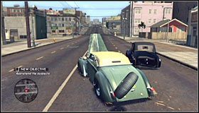 Jak już wcześniej wspomniałem, misja ta zakończy się w bardzo widowiskowy sposób, a mianowicie potężnym skokiem #1, który doprowadzi do zniszczenia obu pojazdów biorących udział w pościgu #2 - Paper Sack Holdup | Przestępstwa w LA Noire - L.A. Noire - poradnik do gry