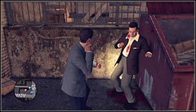 Po dotarciu na miejsce powinieneś zauważyć, że sprawca wypadku próbował ukryć się za kontenerem i że jest to William Shelton, który już wcześniej miał podobną przygodę z przechodniem #1 - Accident Prone | Przestępstwa w LA Noire - L.A. Noire - poradnik do gry