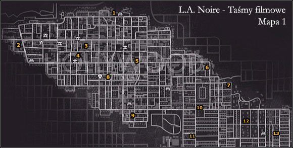 TAŚMA 1 - Nightmare Alley - Taśmy - Mapa 1 | Taśmy filmowe w LA Noire - L.A. Noire - poradnik do gry