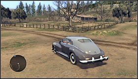 Jeżeli spojrzysz na mapę, to powinieneś zauważyć, że do oznaczonego punktu prowadzi ścieżka - Taśmy - Mapa 3 | Taśmy filmowe w LA Noire - L.A. Noire - poradnik do gry