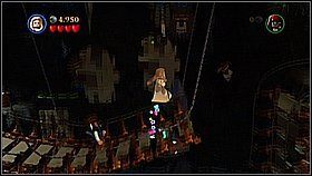 Następnie chwytamy się łańcucha jako Elizabeth - Nora przemytników - opis przejścia | Klątwa Czarnej Perły - LEGO Piraci z Karaibów - poradnik do gry