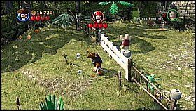 Butelka 3 - Koło rozgwiazdy opartej o statek jest pomarańczowa rączka - Isla Cruces - butelki | Skrzynia umarlaka | LEGO Piraci z Karaibów - LEGO Piraci z Karaibów - poradnik do gry