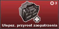 Jeżeli juz posiadasz Przyrost zaopatrzenia, Ulepszony przyrost zaopatrzenia jeszcze bardziej zwiększy długość twojego paska zaopatrzenia - Medyk | Umiejętności Brink - Brink - poradnik do gry