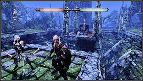 Po powrocie na główny szlak dotrzemy do ścieżki prowadzącej nas wokół topora, o którym wspominał duch - Prolog- Fontanna Elishy | Opis przejścia Hunted Kuźnia Demona - Hunted: Kuźnia Demona - poradnik do gry