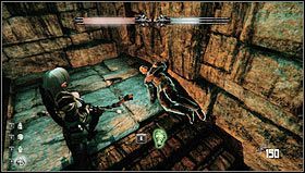 W następnym pomieszczeniu czeka na nas walka, której zwieńczeniem jest wzmocniony Wargar uzbrojony w dwie bronie [1], mimo iż nie blokuje on ciosów to i tak jest niezwykle groźny - Rozdział 2- Lochy Dyfed (sekcje 2.1-2.2) | Opis przejścia Hunted Kuźnia Demona - Hunted: Kuźnia Demona - poradnik do gry