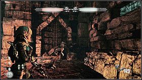 Zaraz po przejściu przez drzwi (i zabiciu kilku przeciwników) zejdziemy schodami po lewej w dół i przeszukamy okolice - Rozdział 2- Lochy Dyfed (sekcje 2.3-2.6) | Opis przejścia Hunted Kuźnia Demona - Hunted: Kuźnia Demona - poradnik do gry