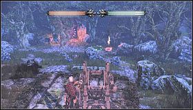 Na końcu korytarza, w którym odpadają fragmenty podłoża odnajdziemy zwłoki [1] i ruszymy dalej mijając kilka stojaków z bronią, mamy przy nich duża szanse na znalezienie całkiem potężnego oręża - Rozdział 3- Puszcza Govad (sekcje 3.4-3.6) | Opis przejścia Hunted Kuźnia Demona - Hunted: Kuźnia Demona - poradnik do gry