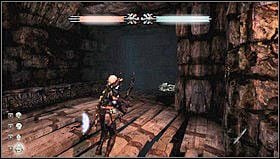 Ze szczytu rusztowania wejdziemy na mury z widokiem na fortece [1], znajdziemy na nich kamień zmiany bohatera i portal serafiny - Rozdział 5- Mury Kala Moor | Opis przejścia Hunted Kuźnia Demona - Hunted: Kuźnia Demona - poradnik do gry