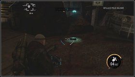 Podbiegamy do odnogi blokowanej przez pole siłowe - za nim kryją się ludzie - Umocnienia Bastionu | Opis przejścia Red Faction Armageddon - Red Faction: Armageddon - poradnik do gry